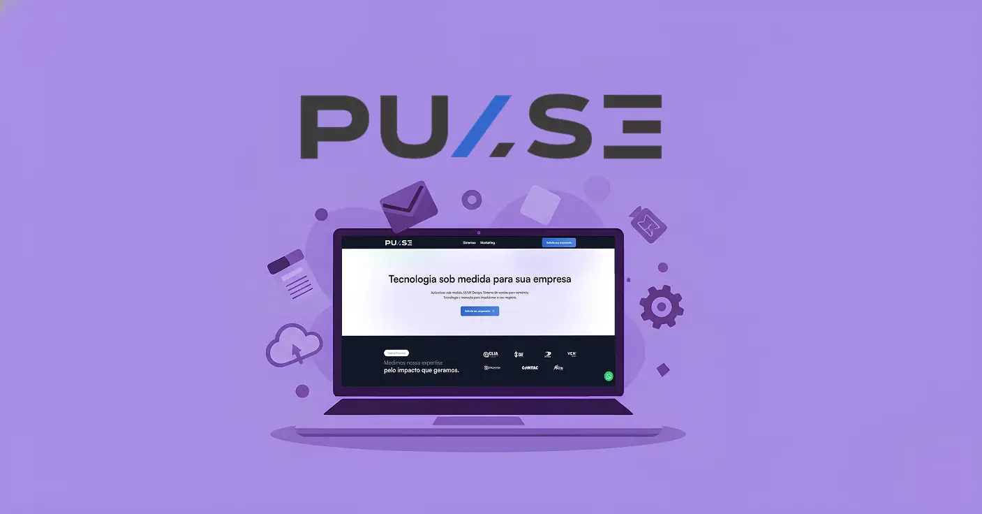 Captura de tela do projeto Studio Pulse - Desenvolvimento de Aplicações mostrando a interface principal